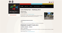 Desktop Screenshot of lions-charity-run.com