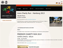 Tablet Screenshot of lions-charity-run.com